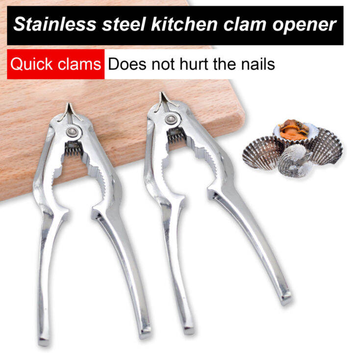 Stainless steel nut clamp pliers shell fish crab shell clamp seafood