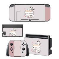 [Enjoy the small store] Panda Nintendoswitch Skin Cover Cover Nintend รูปลอกสติ๊กเกอร์สำหรับสวิตช์สำหรับ Nintendo Console Joy-Con ไวนิลสกินขาตั้งตัวควบคุม