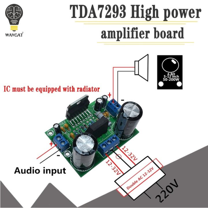 Smart Electronics Tda7293 Ac 12v 32v 100w Digital Audio Amplifier