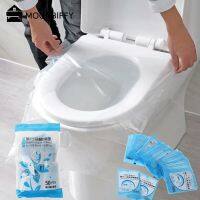 【LZ】◐  30Pcs Descartável Toilet Seat Cover Mat Portátil 100  À Prova D Água Segurança Toilet Seat Pad para Viagem/Camping Banheiro Acessórios