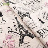 ChainhoPrinted Cotton Linen FabricDIY Quilting Sewing ClothsSofaCurtainBagCushionFurniture Cover Material3 Kinds Size