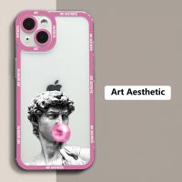 เคส ZF Art Aesthetic David Mona Lisa สำหรับ Samsung Galaxy A13 A14 A34 A54 A52 A32 A53 A73 A72 A33 S22 S21พิเศษ S20FE S23ปก Plus