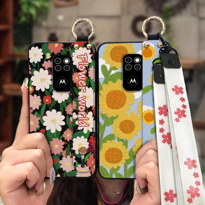 armor-case-soft-phone-case-for-moto-defy-2021-ring-cute-dirt-resistant-kickstand-lanyard-sunflower-original-durable