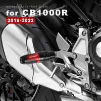 แผ่นเลื่อนท่อไอเสียอลูมิเนียม CNC อุปกรณ์2023 CB1000R มอเตอร์ไซค์สำหรับฮอนด้า CB1000 CB 1000 R 1000R 2018-2022 2020 2021