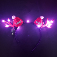 20pcs LED Light Up Headband Antlers Reindeer Elk Hairband Children s Girls Costume Accessories Cosplay Birthday Wedding