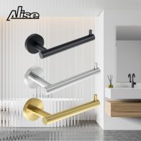 Stainless Steel Toilet Roll Holder Wall Mount Bathroom Tissue Paper Holder Simple Design Matte Black Finish Tissue Accessories