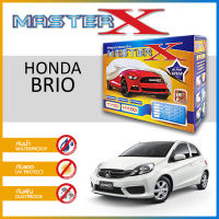 ผ้าคลุมรถ HONDA BRIO ตรงรุ่น กล่อง MASTER-X ผ้า HI-PVC อย่างดีหนาพิเศษ ป้องกันแดด ป้องกันฝน ป้องกันฝุ่น