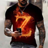 【Mens clothing】2022ใหม่รัสเซียแฟชั่นผู้ชาย39; SZ Letter Tee ShirtPrinting T Shirt Short Sleeve Tops