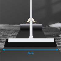 【CW】 Floor Cleaning Squeege Glass Window Wipere Telescopic Broom Non-sticky 180° Rotation Dust