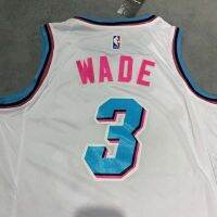 Wade Miami heat city 3 qualified mens and womens sports leisure boom under training for basketball jersey embroidery jerseys