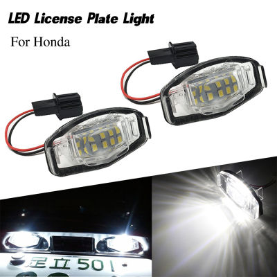 2 Pcs 6000k 18 LED License Plate Light Car Number Lamp Replacement Canbus For Honda Accord Civic Odyssey City MK4 MR-VPilot New