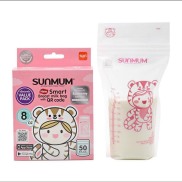 Nguyên tem Hộp 50 túi trữ sữa SUNMUM Thái Lan 250ml - KAWAII BABY
