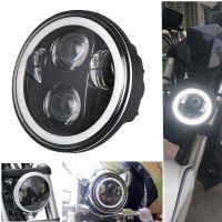 Dyna Softail Sportster ไฟฟน้า LED สำหรับ5.75มอเตอร์ไซค์ Inch 883 XL883 FXCW 5 3/4 "Led DRL 40W ไฟหน้ารถจักรยานยนต์ใหม่ล่าสุด