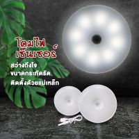 (ส่งฟรี สินค้ารับประกัน) ไฟติดผนัง 12LED แบบไร้สาย ไฟหัวเตียง ไฟติดตู้เสื้อผ้า ไฟส่องทางเดิน เซ็นเซอร์ COB HUMAN INDUCTION LAMP ไฟรีโมท X60