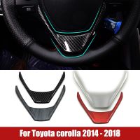 ✽▲ Steering Wheel Button Panel Cover Trim Stickers For Toyota Corolla RAV4 2014 2015 2016 2017 2018 ABS Car Accessories