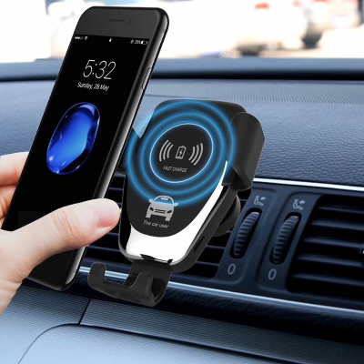Qi Car Fast Wireless Charger สำหรับ 8 8 Plus XS 7.5W 10W Car Wireless Charger สำหรับ Samsung Galaxy S8 S9 S10หมายเหตุ9 Charger