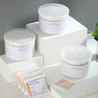 500Pcs Cotton Swab Double Ended Disposable Hygienic Cosmetic Cotton Swab for Home