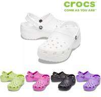 Crocs Platform Clog //Buy1pair Free 4 Jibbitzs=100฿// รองเท้าส้นสูง 3" รองเท้าแตะผู้หญิง รองเท้าส้นตึก รองเท้าหัวโตผู้หญิง แฟชั่นใหม่เบานิ่มใส่สบาย พร้อมส่ง