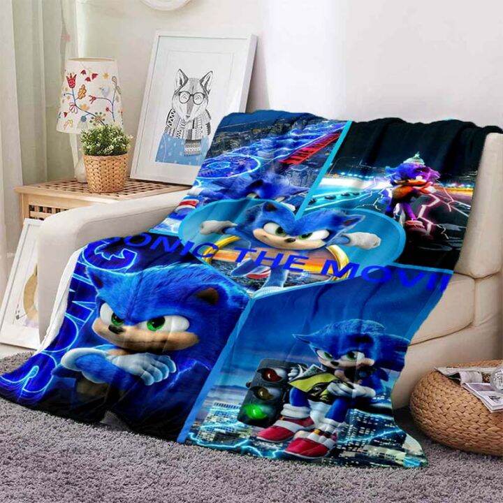 hedgehog-sonic-cartoon-anime-series-blanket-office-sofa-winter-nap-air-conditioning-flannel-soft-warm-keep-can-be-customized-13