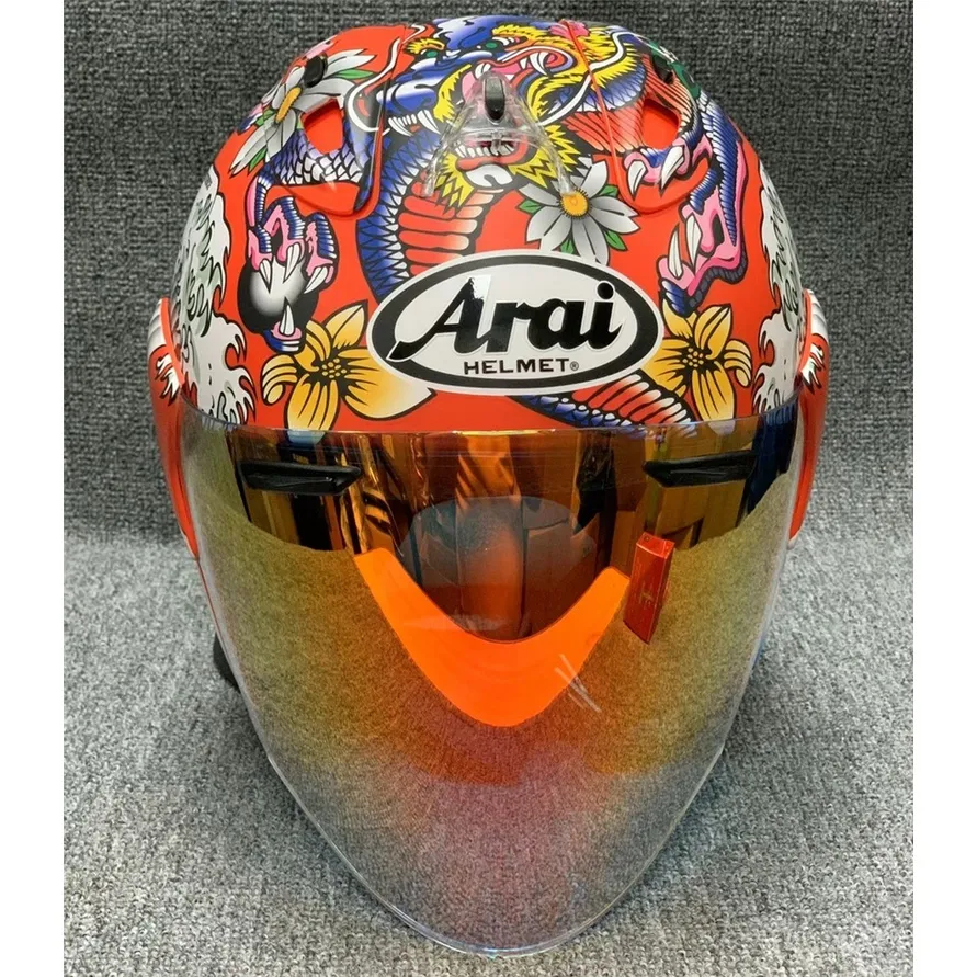 New Sz Ram5 Vz Ram Red Japan Dragon Helmet Motorcycle Half Face Helmet Motorcycle Racing Helmet Lazada Ph