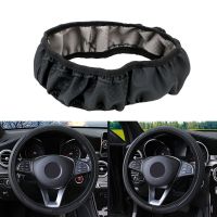 【YF】 Embossing Leather Car Steering Wheel Cover Decoration Interior Anti Slip Caravan Trailer Truck Off Road 4x4 Auto Accessories