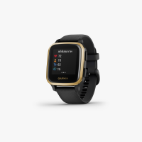 Garmin นาฬิกาข้อมือ Venu Sq Music Edition, Black with Light Gold Bezel รุ่น 010-02426-87