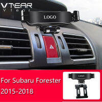 Vtear สำหรับ Subaru Forester 2015-2018ช่องลมในรถอัลลอยรูปผีเสื้อที่โอบกอดกันเสียงรบกวนที่จับโทรศัพท์มือถือชิ้นส่วนวาล์วอุปกรณ์ภายในรถยนต์