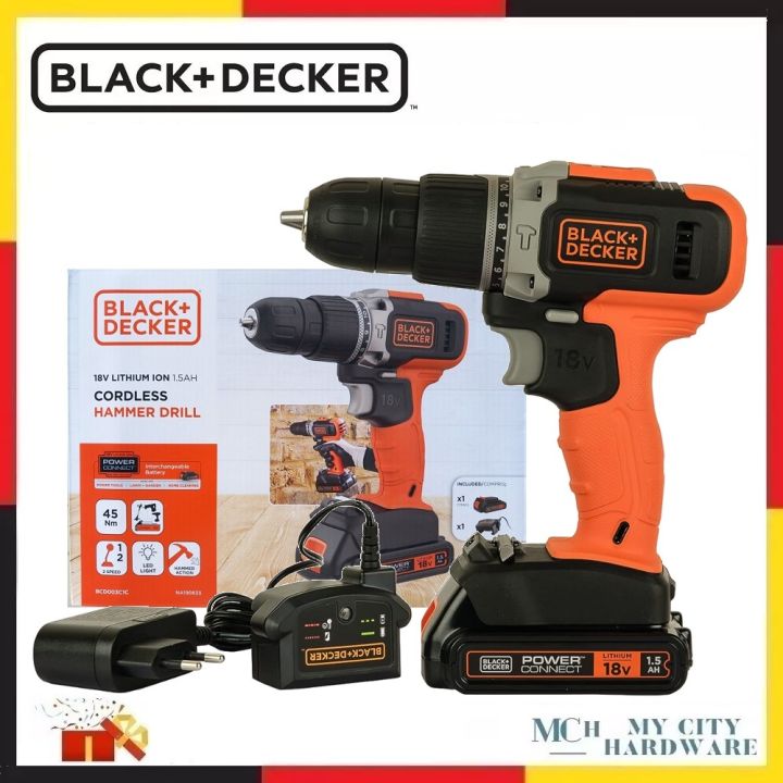 Black and Decker BCD003C 18v Cordless Combi Drill