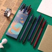 HMME วินเทจ กดปุ่ม อุปกรณ์สำนักงาน การวาดภาพ การเขียน บัญชีมือ ปากกาเจลสี ปากกาเจลอเนกประสงค์ นักเรียนเครื่องเขียน ปากกามาร์กเกอร์