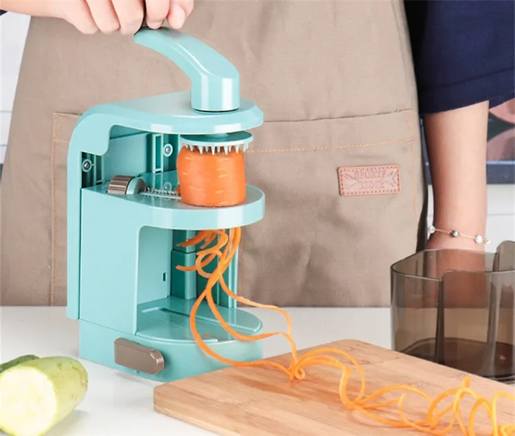 Spiralizer Vegetable Slicer With 4 Rotating Blades Mandoline Slicer Cutter Pasta  Spaghetti Zucchini Noodles Maker