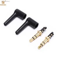 ∈卍 1/2PC 3.5mm Jack 4 Pole 3.5 Male 90 Right Angle L-shaped Stereo Headphone Plug Repair Earphone Jack Audio Soldering Connector