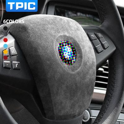 TPIC ALCANTARA ห่อสำหรับ BMW X5 E70 X6 E71 2008-2013พวงมาลัยที่คลุมเชือกยาวของตกแต่งกรอบการเครื่องประดับตกแต่งรถภายใน