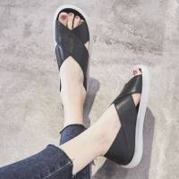 Kasut Perempuan non-slip maternity flat shoes 35-44 size plus size sandal