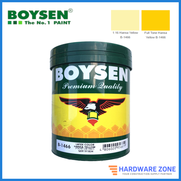 Boysen Latex Color Hansa Yellow (1 L) | Lazada PH