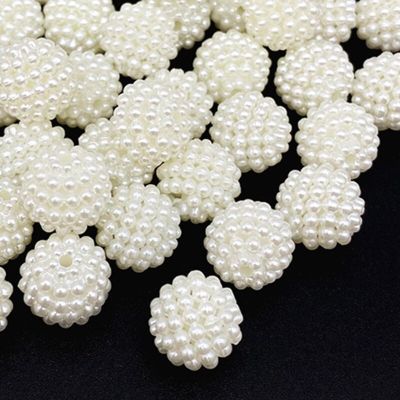 10-19mm Round Shape Beige Color Acrylic Beads For Jewelry Making Pendant Necklace Bracelet Handmade DIY DIY accessories and others