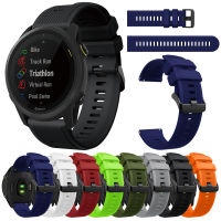 22Mm สายสำหรับการ์มินซิลิโคน Forerunner 745 255 Venu 2กำไลข้อมือหัวเข็มขัดสีดำสำหรับนาฬิกา Huawei GT 2e/Active/42MM/46MM Amazfit GTR 47Mm สายรัดข้อมือกีฬา