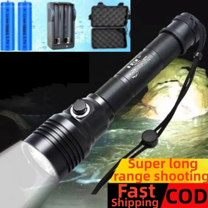 Diving Flashlight Original 1200LM 10W L2 Underwater Proof 100M Depth ...