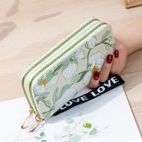 【CC】 Wallet for Fashion Embroidery Coin Purses Card Holder Female Leather Clutch Money