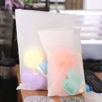 10PCS Travel PE Storage Bag Plastic Zipper EVA Translucent Bag Ziplock Bag Waterproof Packaging Bag Food Storage Dispensers