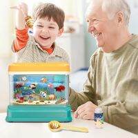 Kids Water Table Fishing Game Electric Fish Tank Simulation Aquarium Magnetic Fishing Pond Play Water Toys Pretend Toys for Kids