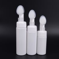 100ml150ml200ml Empty Froth Foaming Pump Bottle With Silicone Brush Head Plastic Face Cleaning Foam Bottles