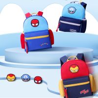 【LZ】✕  Mochila Anti-Perdida Disney Marvel para Crianças Cartoon School Season Mochila Leve para Jardim de Infância Baby Boy