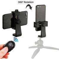 Universal Tripod Mount Adapter Cell Phone Clipper Holder Vertical 360 Rotation Tripod Stand for iPhone 13 11 12 pro max X xiaomi Selfie Sticks