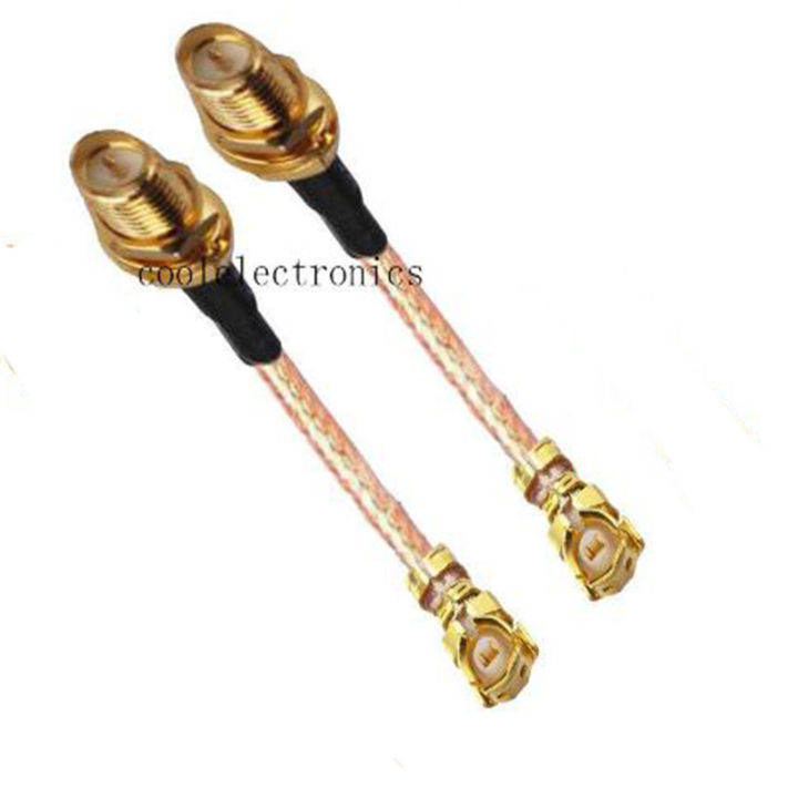 2pcs RG178 u.FL/IPX/IPEX to RP-SMA Female RF Coax Adapter Pigtail Cable 10/15/20/30cm