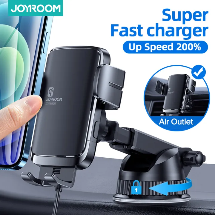 Joyroom 15W Car Phone Holder Wireless Charging Car Charger Stable Rotatable Air Vent Dashboard Phone Holder Car Charger Support