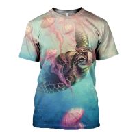 Xzx 18055022 09xxx man T-shirts love animal sea turtle 3D full printing Short Sleeve T shirt Unisex casual tops