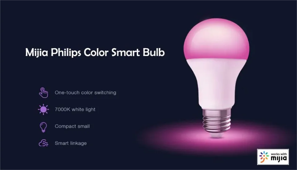 Xiaomi philips smart led ball hot sale lamp e27