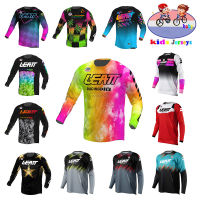 Hot Kids Full-Sleeve Downhill Jersey Off-Road Mountain Bike Bicycle Motorcycle Children Cycling T-Shirt Mtb Leatt Racing Cycling