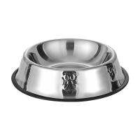 [Fast delivery] High quality stainless steel pet water basin cat bowl dog bowl dog bowl can not be overturned food bowl cat bowl anti-slip double single bowl size