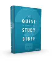 หนังสืออังกฤษใหม่ NIV, Quest Study Bible (Your Qand a Study Bible), Hardcover, Blue, Comfort Print : The Only Q and a Study Bible [Hardcover]